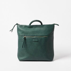 Oliver Bonas Alfa Teal Green Slim Backpack Medium